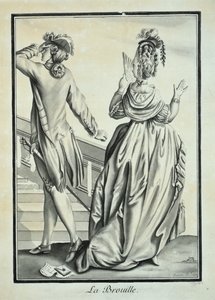 ラブルーイユ（クォレル）1771（紙にペンとインク、グレーウォッシュ） 作： P. Boitet